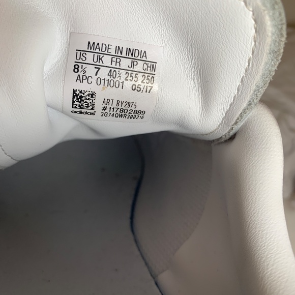 Adidas Stan Smith sneakers Mens 8 White with triple hook & loop closure - Picture 9 of 9